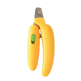 Dog Nail Clippers and Cat Nail Clippers with Safety Guard, Pet Nail Clippers for Small and Medium Breed Dogs, Cat Claw Clippers with Spring Safety Lock（yellow）