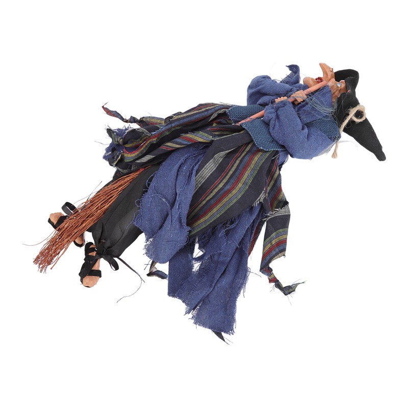 Blue Hanging Horror Witch Decorative Voice Control Hanging Prop Decoration