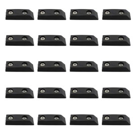 20 PCS Rectangle Silicone Furniture Leg Pads,ULIFESTAR Hardwood Floor Protectors,Non Slip Non Skid Furniture Feet Bumpers Grippers Glides Sliders Caps to Protect Hardwood Carpet Tile Floor Black