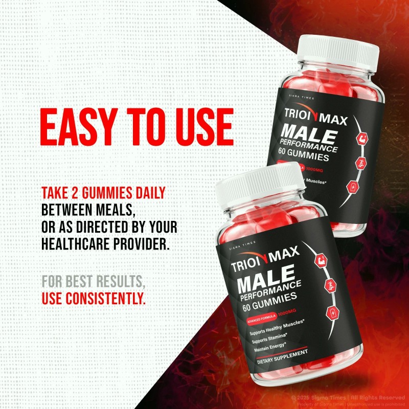 Sigma Times (3 Pack) Trion Max Gummies for Men -