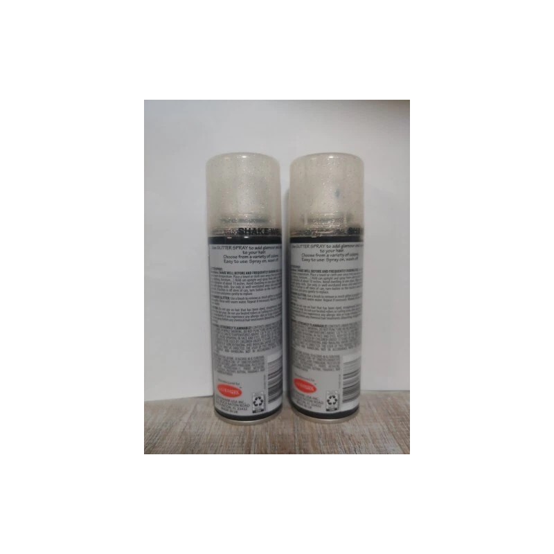 Goodmark 2x Goodmark Temporary Glitter Hair Spray 3oz, Rosegold Spray