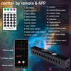 AZIMOM RGB 12LED Meteor Shooting Star Kits 600pcs 0.03in 9.8ft