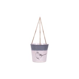 Blue Sky Ceramic Hanging Song Blue 5" Flower Pot, Multi Color