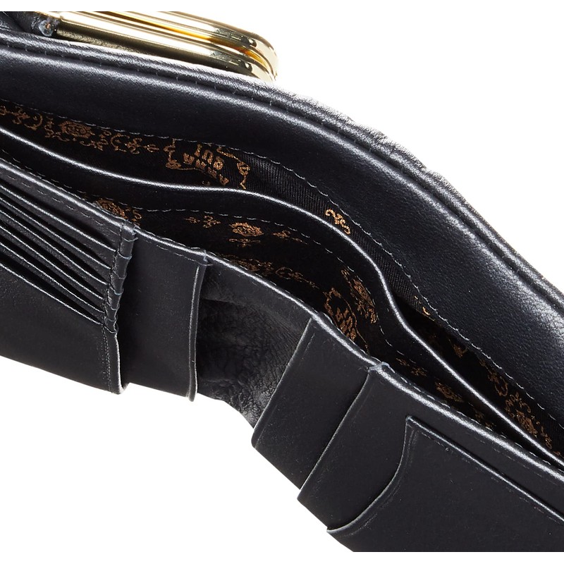 Anna Sui 313751-11 Women's Playing Cat Bifold Wallet with External