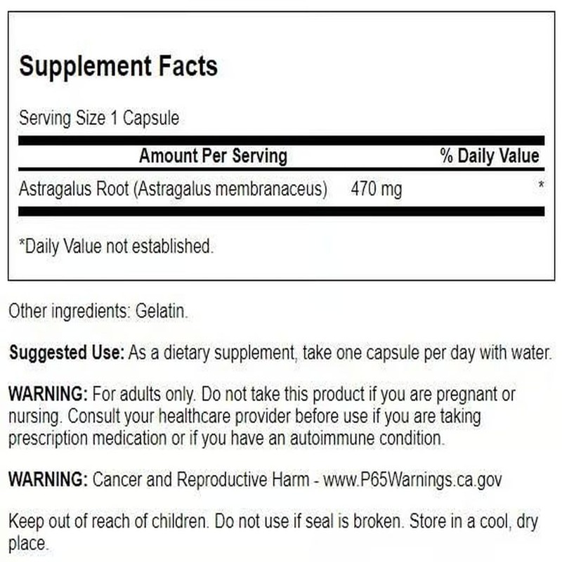 Swanson Astragalus Root - Herbal Supplement Promoting Immune System Support