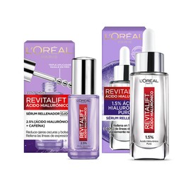 L'Oréal Paris Kit Revitalift Ácido Hialurónico: Sérum Rostro y Sérum de Ojos Revitalift Ácido Hialurónico