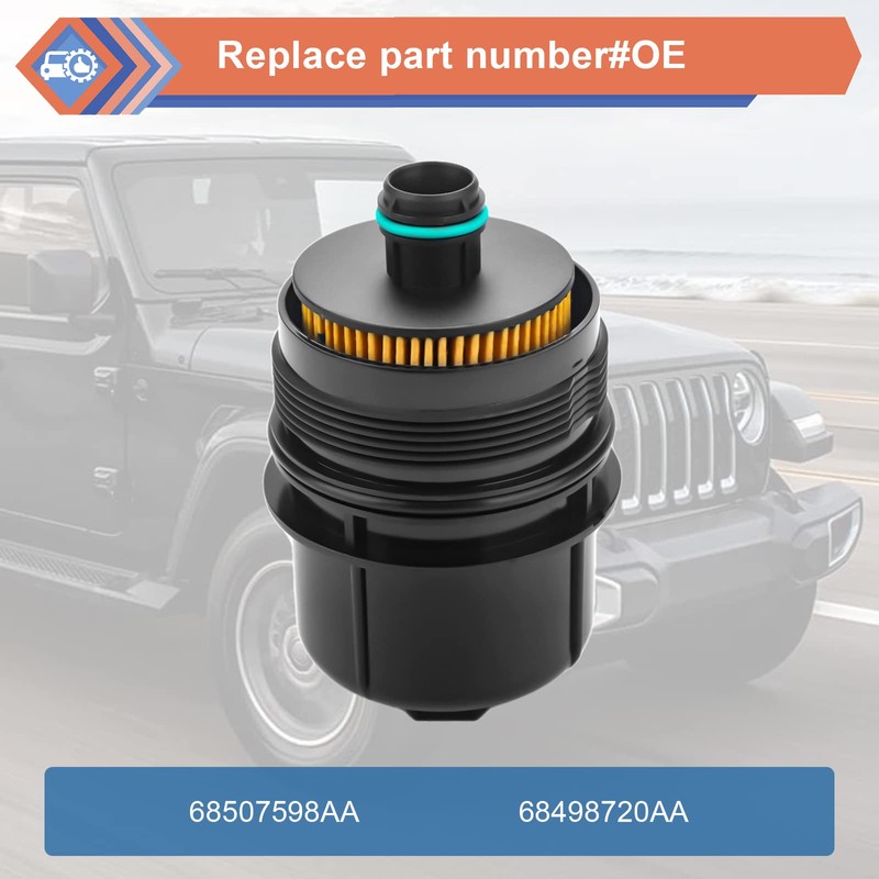 6 Pcs EcoDiesel Engine Oil Filter Compatible With 2020-2023 Ram