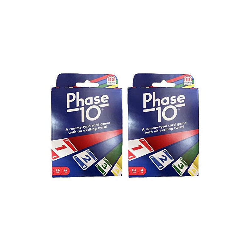 Mattel Phase 10 Card Game - 2 Pack