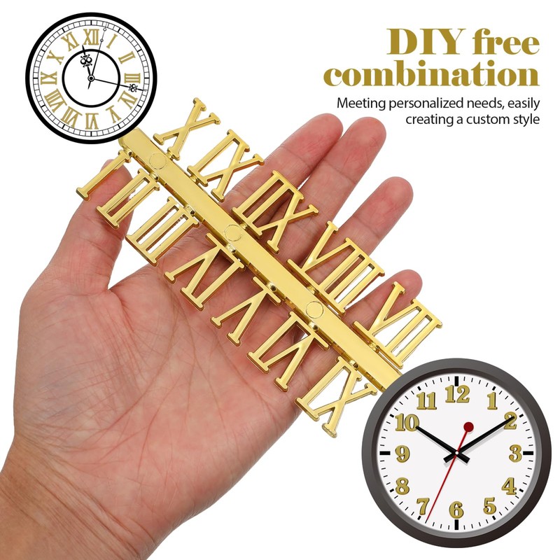SHINEOFI 18pcs Clock Numerals Kit, DIY Digital Clock Numbers, Arabic