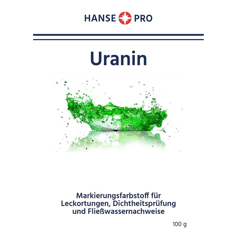 Hanse Pro Uranine, 1 x 100 g, Marking Dye, Leak