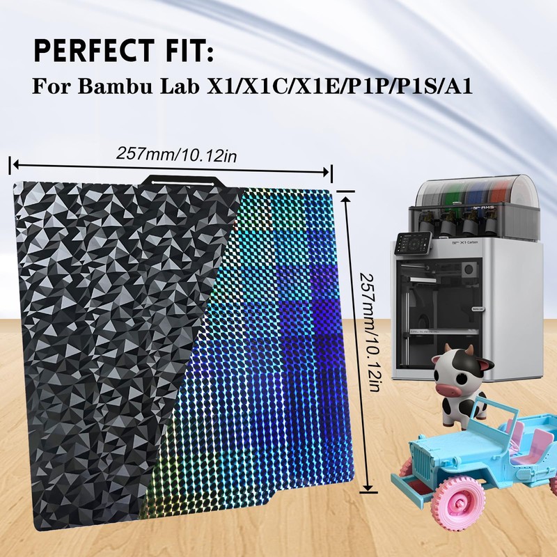 IdeaFormer Double Sided Diamond PEO+Phantom H1H for Bambulab X1/X1C/X1E/P1P/P1S/A1 build