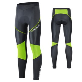 MEETWEE Ciclismo Lunghi Pantaloni Uomo,3D Gel Imbottito Traspirante Compression Mutande MTB Pantaloni da Bike Biciclette Bici