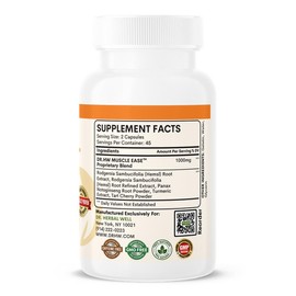 MUSCLE EASE JOINT NERVE Support Fast-Acting Relax Comfort Recovery Natural Herbal Supplement (60 MAX Capsule) Healthcare Fitness