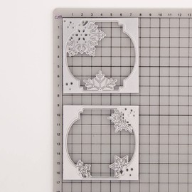 arriettycraft 2pcs/Lot Christmas Snow Globe Craft Die Snowflakes Cuts Christmas Birthday Stencils Scrapbooking for DIY Craft Paper Card Making