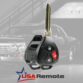 Key Fob Keyless Entry Remote Shell Case & Pad fits Toyota 4Runner Matrix Rav4 Venza Yaris/Scion iQ tC xB xD (HYQ12BBY, GQ4-29T, MOZB41TG)