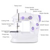 Portable Sewing Machine, Mini Sewing Machine with Handle 12 Stitches