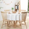 Vinyl Lace Tablecloth Round Heavy Duty Jacquard Tablecloth Waterproof Splashproof