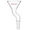 stonylab Powder Funnel with Offset Design, Borosilicate Glass with 24/40