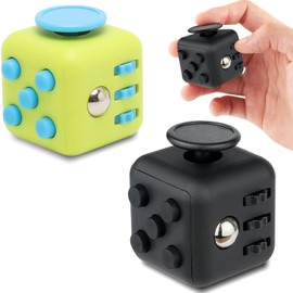 Cubo Antiestrés, 2Pcs Cubo para Aliviar el Estrés, Ayuda a Calmar la Ansiedad y el Estrés en Niños y Adultos para Personas con Déficit de Atención, Fidget Toys Juguete Anti Ansiedad para Oficina Hogar