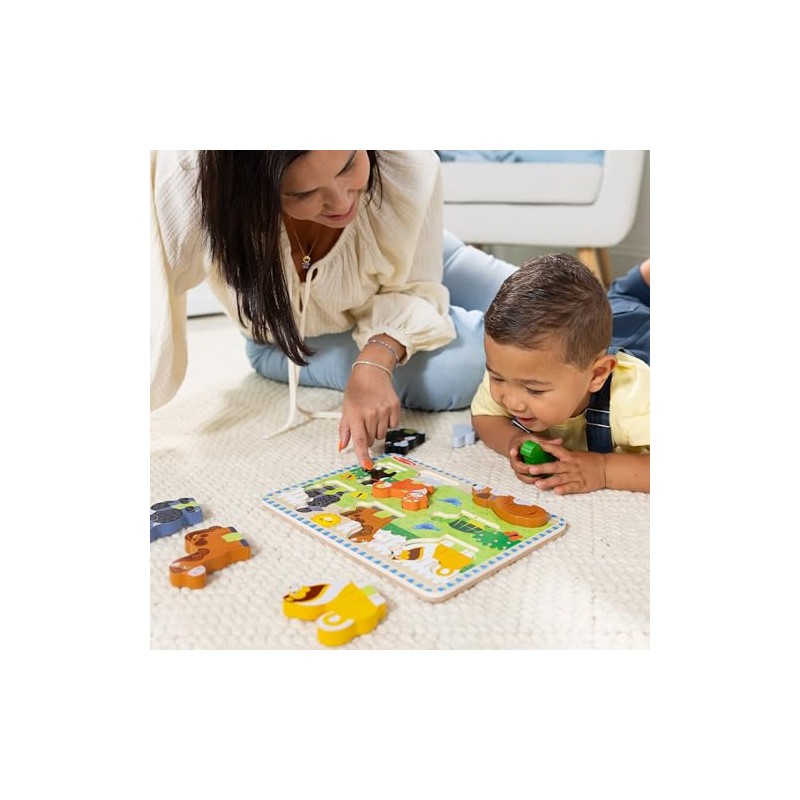 Melissa Doug - Pets Chunky Juego Puzzle con 8 Piezas,