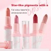 JIMYAUQIN 2Pcs Metallic Glitter Lipstick Set - Long Lasting, High