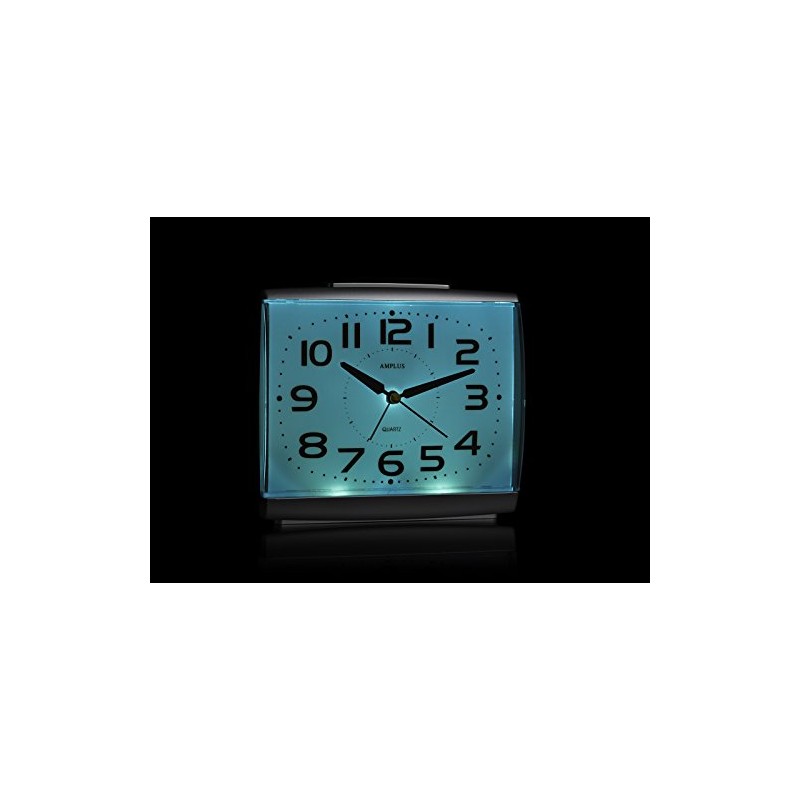 KG Homewares Large Numbers Dial With Silent Sweep Light Snooze