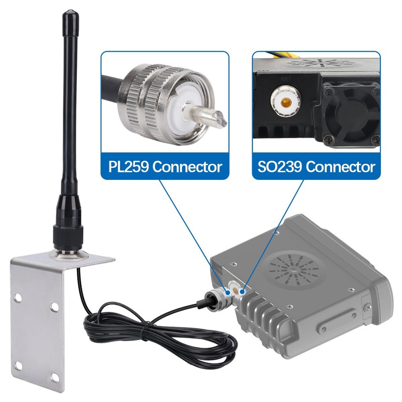 Arridioter VHF Marine Radio Antenna 156-163MHz Waterproof Boat Antenna with