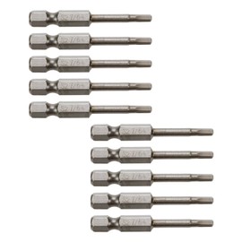 Rannb Hex Screwdriver Bit Set 1/4" Hex Shank, 7/64" Head Size S2 Steel Magnetic Head Screwdriver Drill Set Bits 2-Inch Length -10pcs