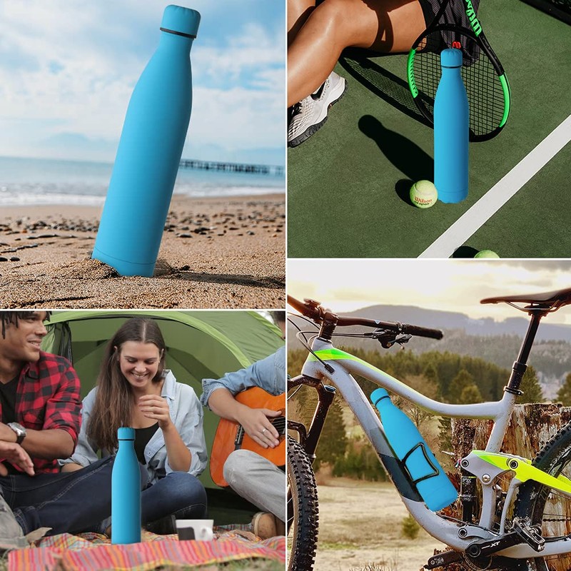 GeeRic Drinking Bottle 1 Litre Stainless Steel Thermos Flasks Double-Walled