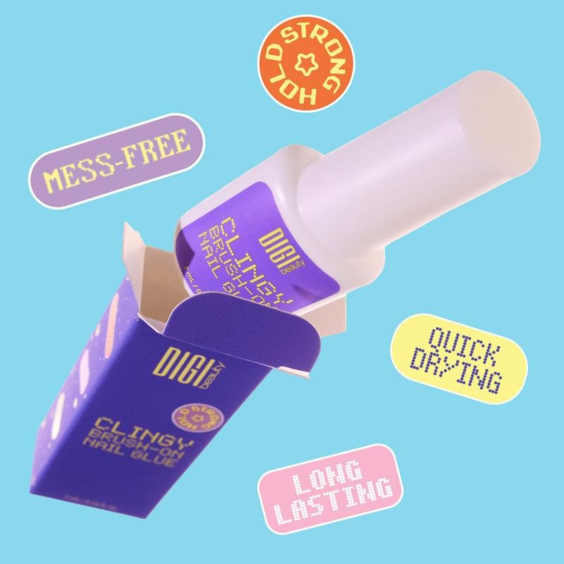 Digi Clingy Brush On Nail Glue - Press On Nails