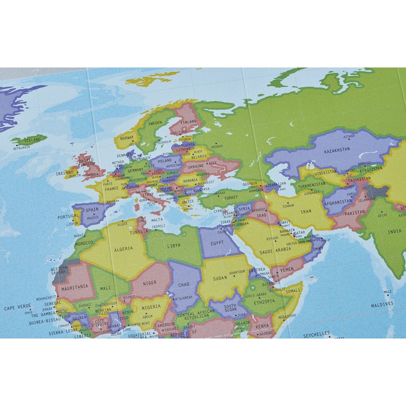 ziogurafia World Map, Free Standing Mini Blank Medium – Bl – Small Parent ,
