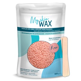 My Skin WAX - Waxing Beads 800 g, Hypoallergenic, Without Strips, Wax Beads Hair Removal for Face, Eyebrows, Intimate Waxing, Brazilian Waxing, Wax Beads for Men, Women - Pink