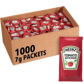 Heinz Ketchup Single Serve Packet (0.25 oz Packets, Pack of 1000)