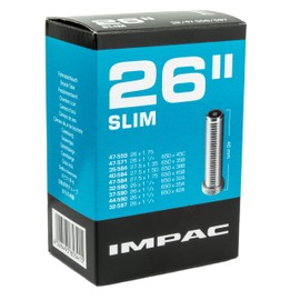 Impac Unisex's AV26 Inner Tube, Black, 26 x 1 1/4-1.75"