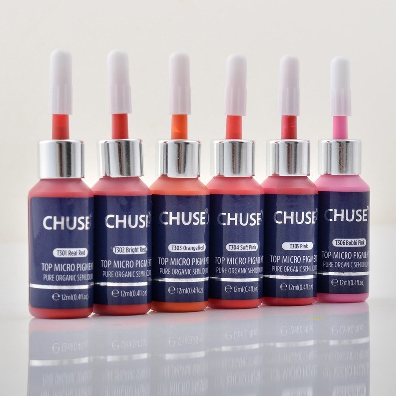CHUSE T303 Orange rotes Microblading-Mikropigment-dauerhafte Make-uptätowierungs-Tinten-kosmetische Farbe ging SGS, DermaTest