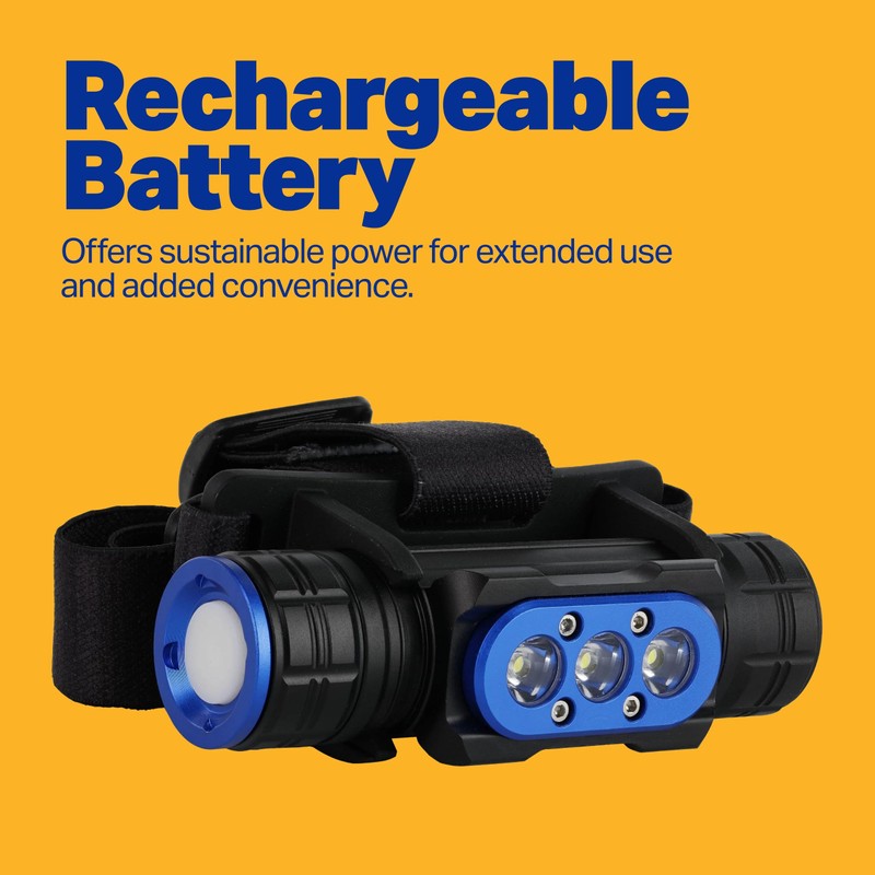 LUXPRO XP780 Pro Series Multi-Mode LED Headlamp - Rechargeable, Bright
