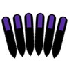 Mont Bleu Coloured Glass Nail File in Black Bag -