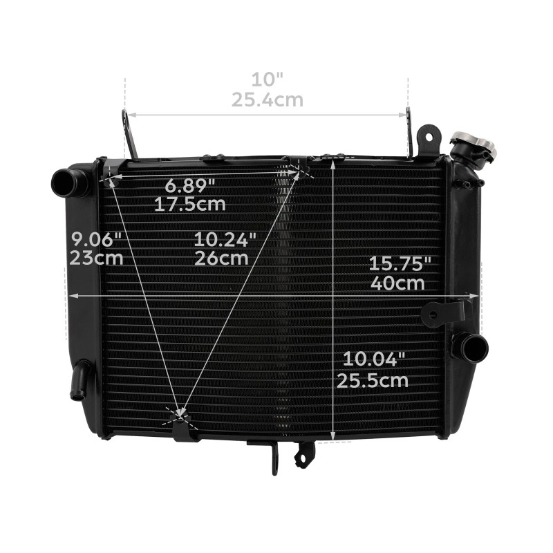 TCMT Aluminum Cooling Radiator Fit For Yamaha R6 2003 2004