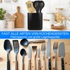 KOOK TIME Kitchen Utensil Holder with Removable Spoon Rest -