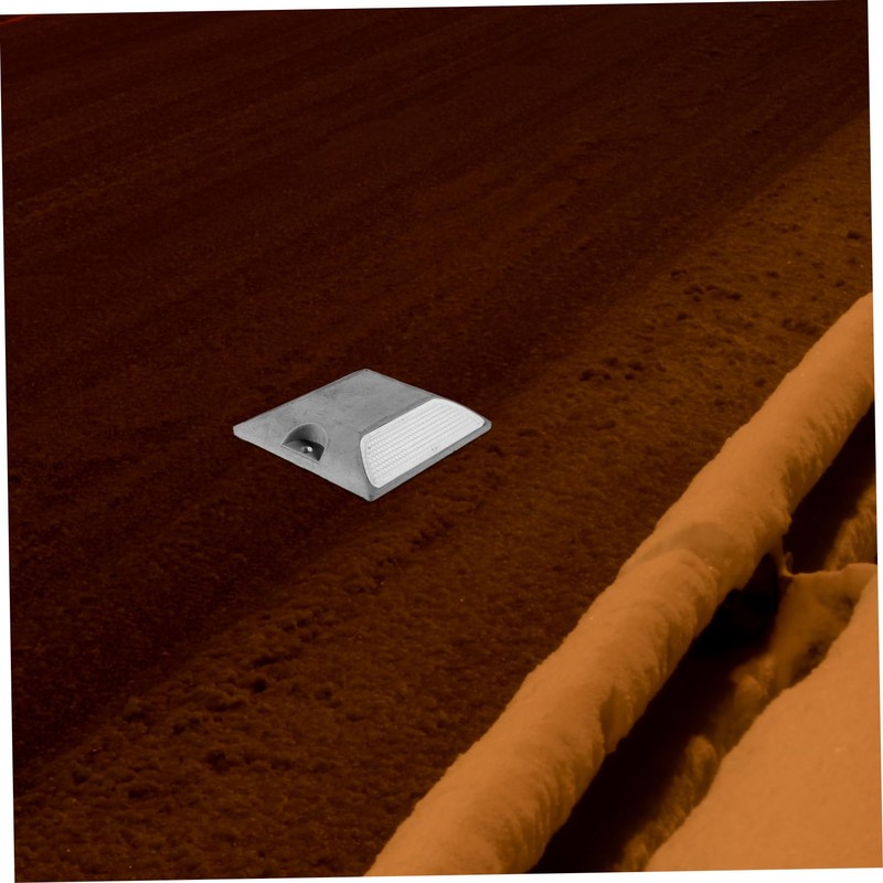 FUNOMOCYA Reflective Road Markers Durable Aluminum and Plastic Pavement Reflectors