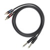 JORINDO Dual 6.35mm Male to Double RCA Male Cable Audio