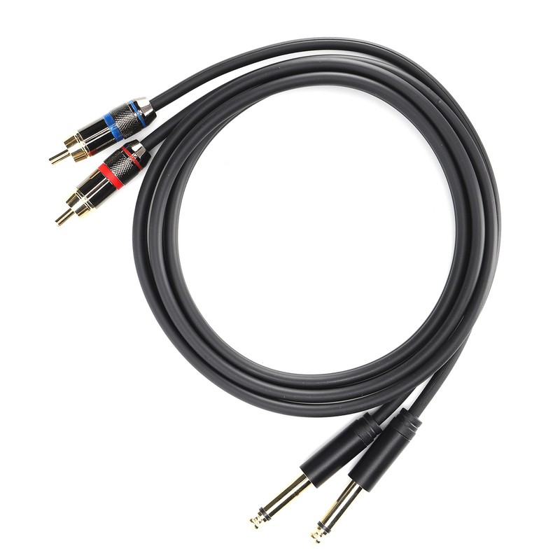 JORINDO Dual 6.35mm Male to Double RCA Male Cable Audio