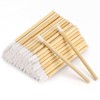 100pcs Disposable Bamboo Handle Lip Brushes Lipstick Lip Gloss Wands