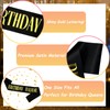 GLITZJOY Birthday Sash, BIRTHDAY BADDIE SASH Black Glitter Sash with