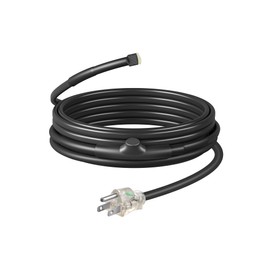 DEWENWILS 9FT Water Pipe Heat Cable for Pipe Freeze Protection, 120V Snow Heating De-Icing Cable with Build-in Thermostat, 7W/ft Water Hose Heat Tape for PVC, Metal and Plastic Pipe, ETL Listed