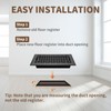 SANYCASA Floor Register 4x8 Inches - Heavy Duty Walkable Steel