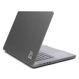 ZAGG MacBook Protection MacBook Pro 13" Case - Fits M1, M2, 2020 Intel (2 & 4 Ports) Models, Frosted Finish, Two-Piece Hard Shell Snap-on, Durable, Lightweight, Scratch-Resistant, Smokey Black