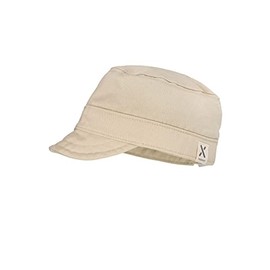 maximo GOTS Kids Armycap Army Cap Children's Cotton Cap (51 cm - Light Beige)