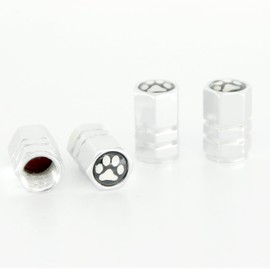 4 pcs/Pack Tire Valve Stem Caps Aluminum Tire Valve Cap Tyre Dust Caps | Universal Tire Stem Dust Covers Replacement for Cars Bicycle Trucks Motorcycles (Silver)