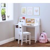 UTEX Kids Study Desk with Chair, Wooden Children School Study